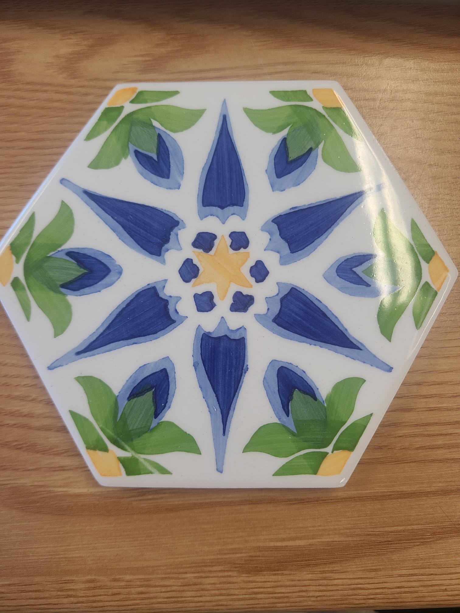 Azulejo Estampilha Sextavado Ref. 04