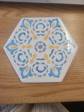 Azulejo Estampilha Sextavado Ref.14.07