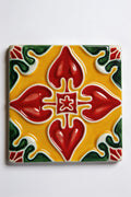 Azulejo_Coração Amarelo Girassol