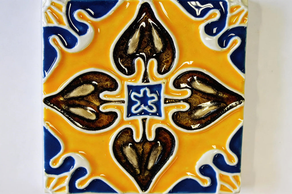 Azulejo_Coração Amarelo Girassol