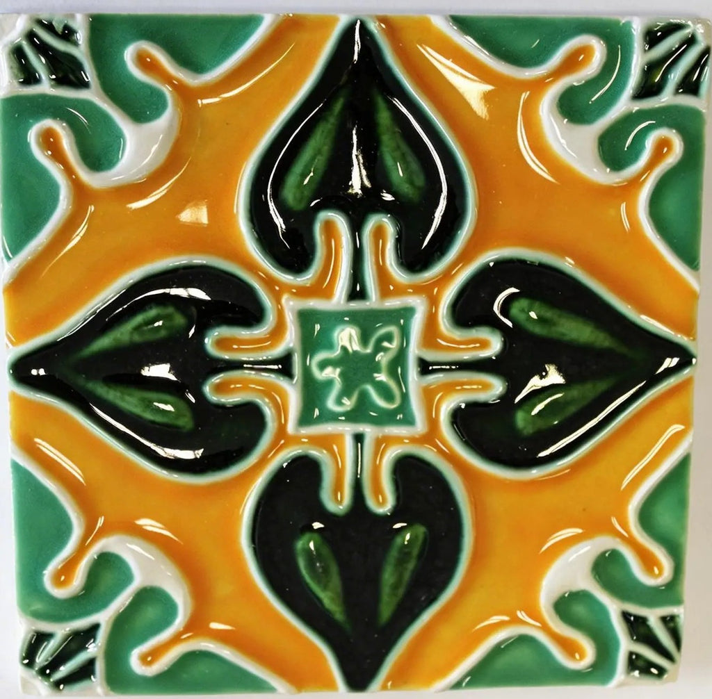 Azulejo_Coração Amarelo Girassol