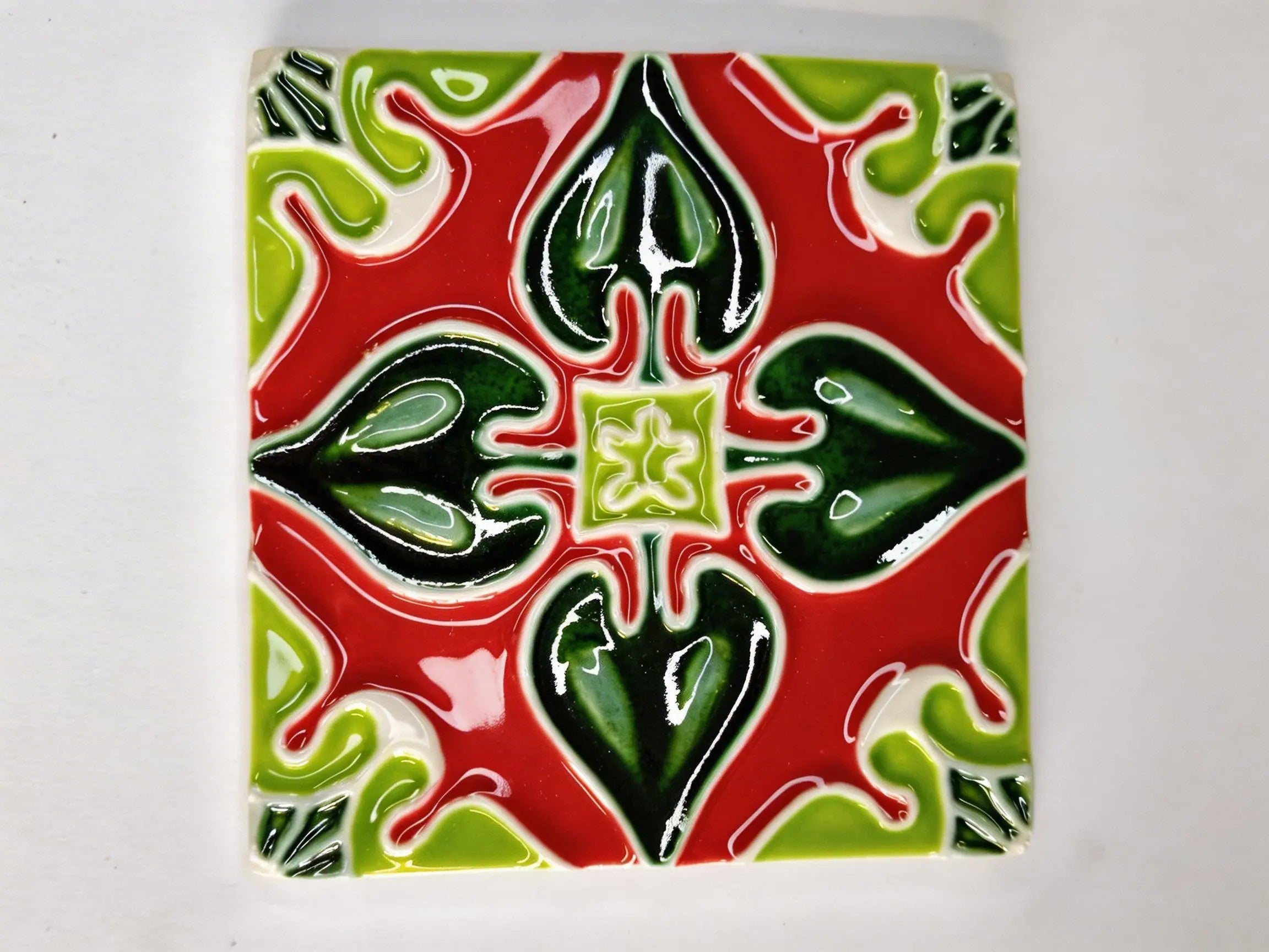 Azulejo_Coração Vermelho