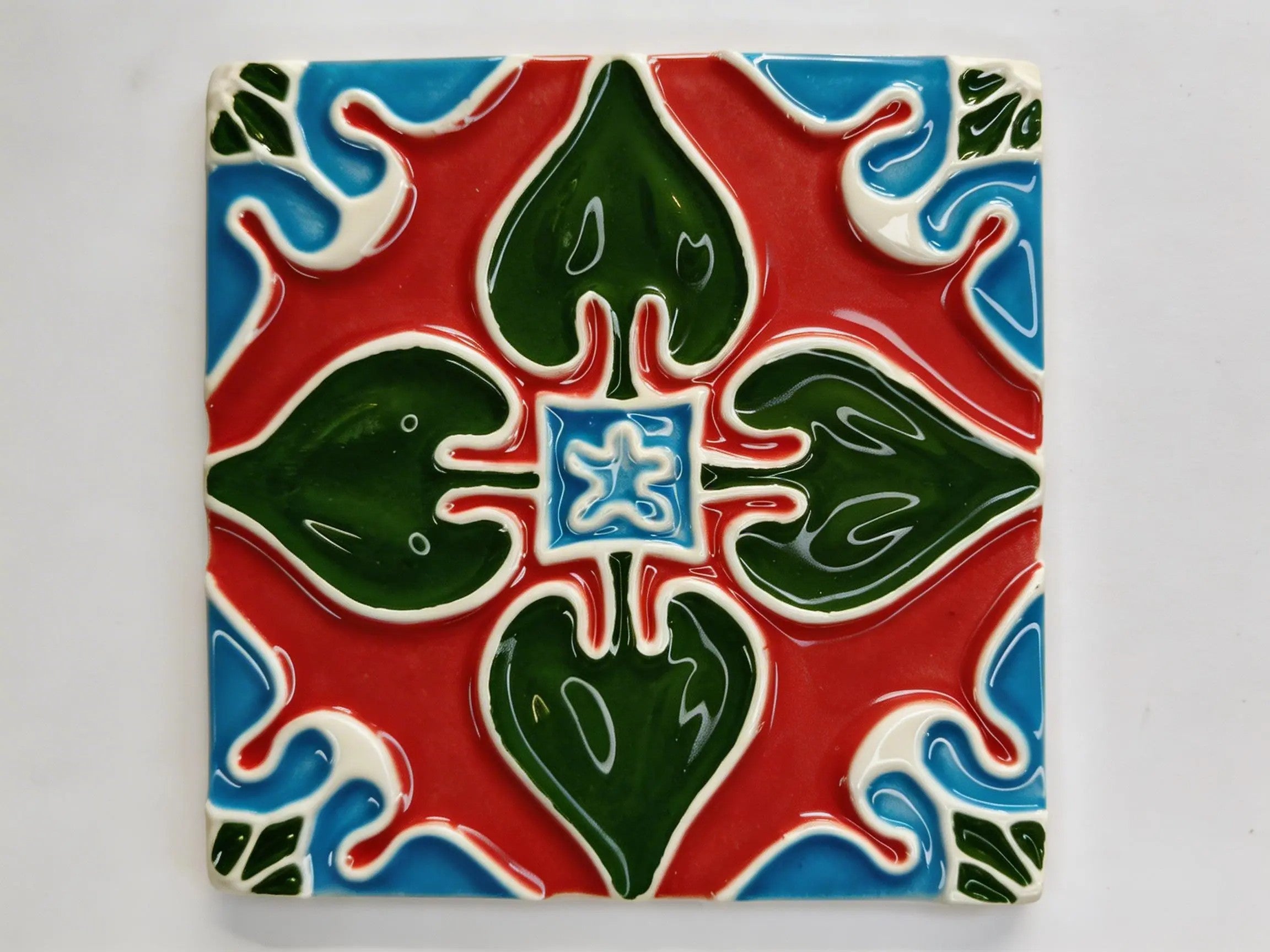 Azulejo_Coração Vermelho