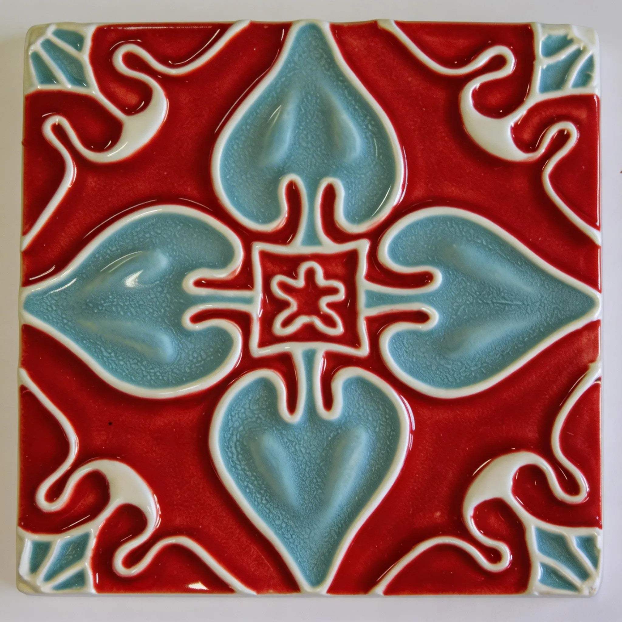 Azulejo_Coração Vermelho