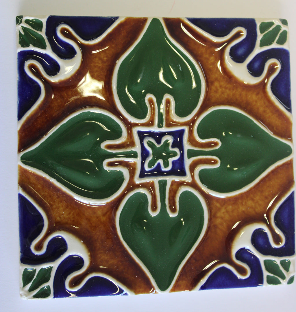 Azulejo_Coração Castanho Mel