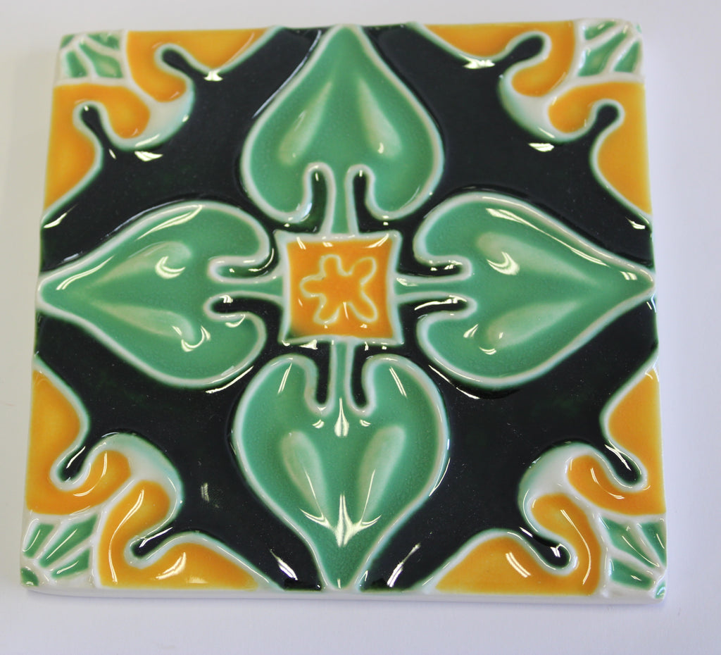 Azulejo_Coração Azul Cobalto