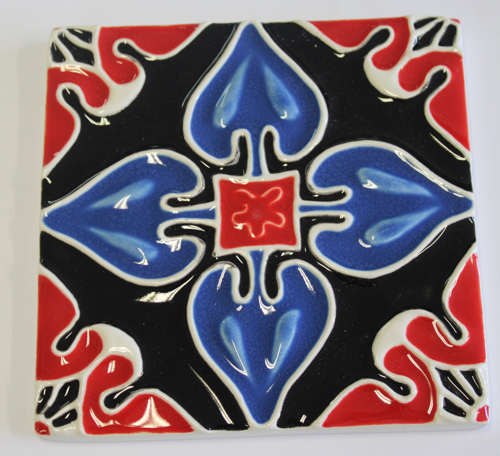Azulejo_Coração Preto