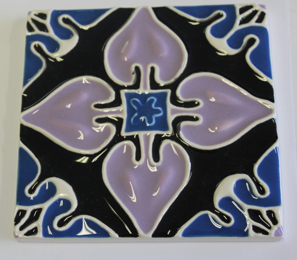 Azulejo_Coração Preto