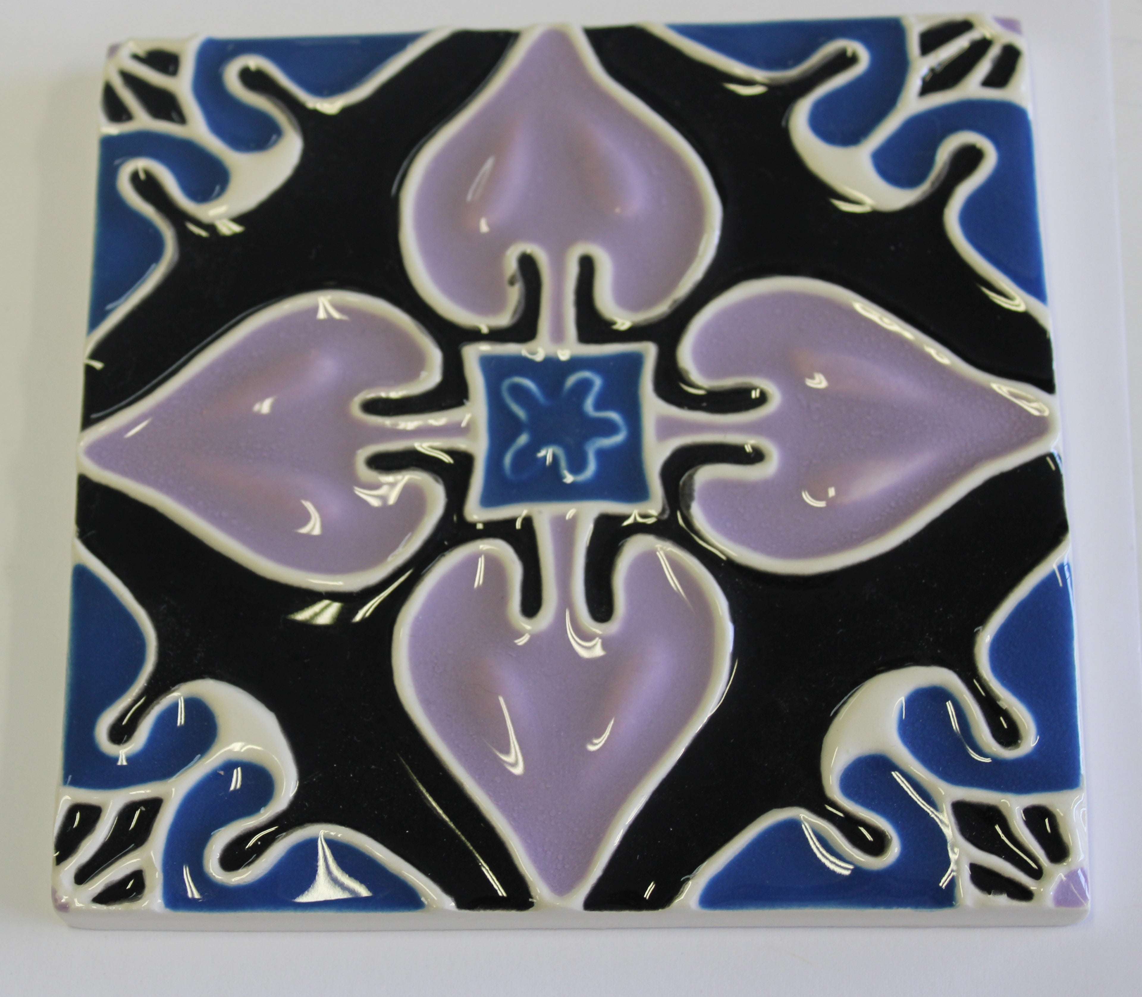 Azulejo_Coração Preto