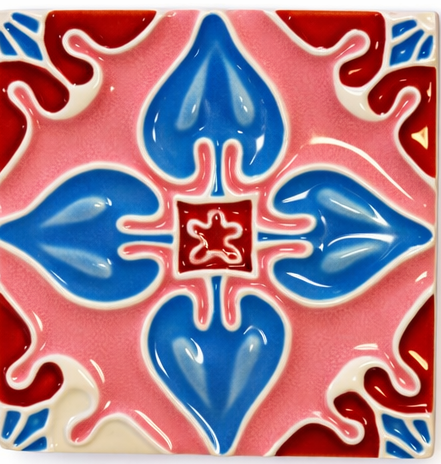 Azulejo_Coração Rosa Cremesim