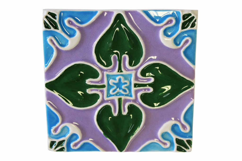 Azulejo_Coração Lilás