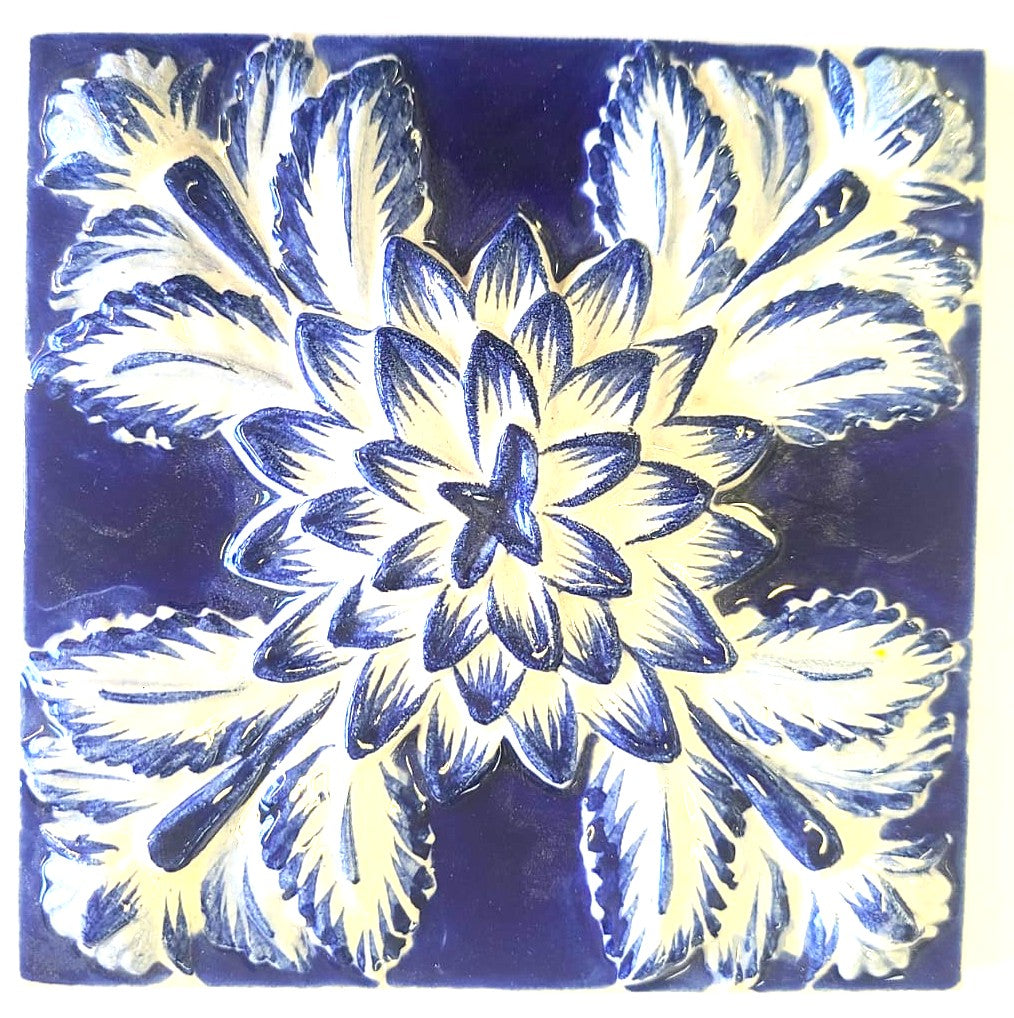 Azulejo_Cravo Azul Cobalto
