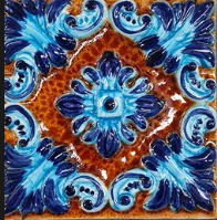 Flor do Lis Azul e Castanho