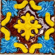 Flor do Lis Azul e Castanho