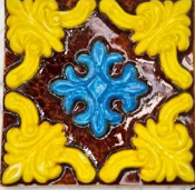 Flor do Lis Azul e Castanho