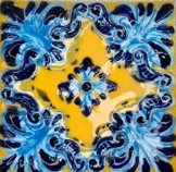 Flor do Lis Azul e Castanho