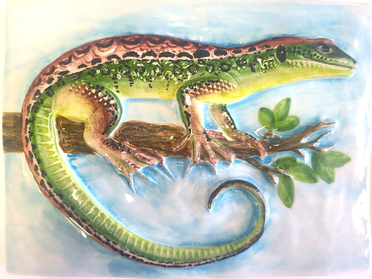 Lagarto 20x15 Azul