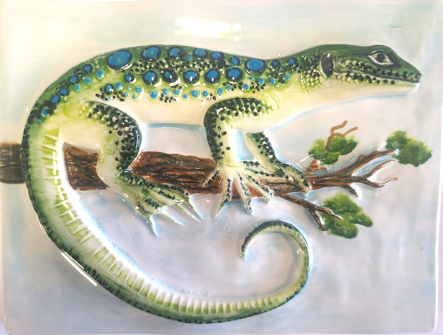 Lagarto 20x15 Azul