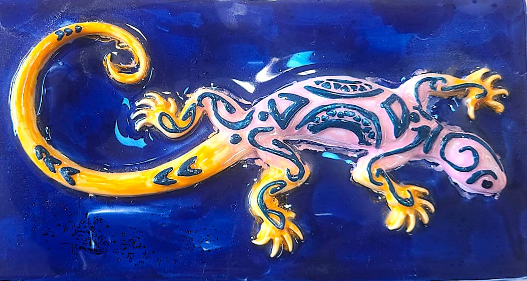 Lagarto 20x11 Azul
